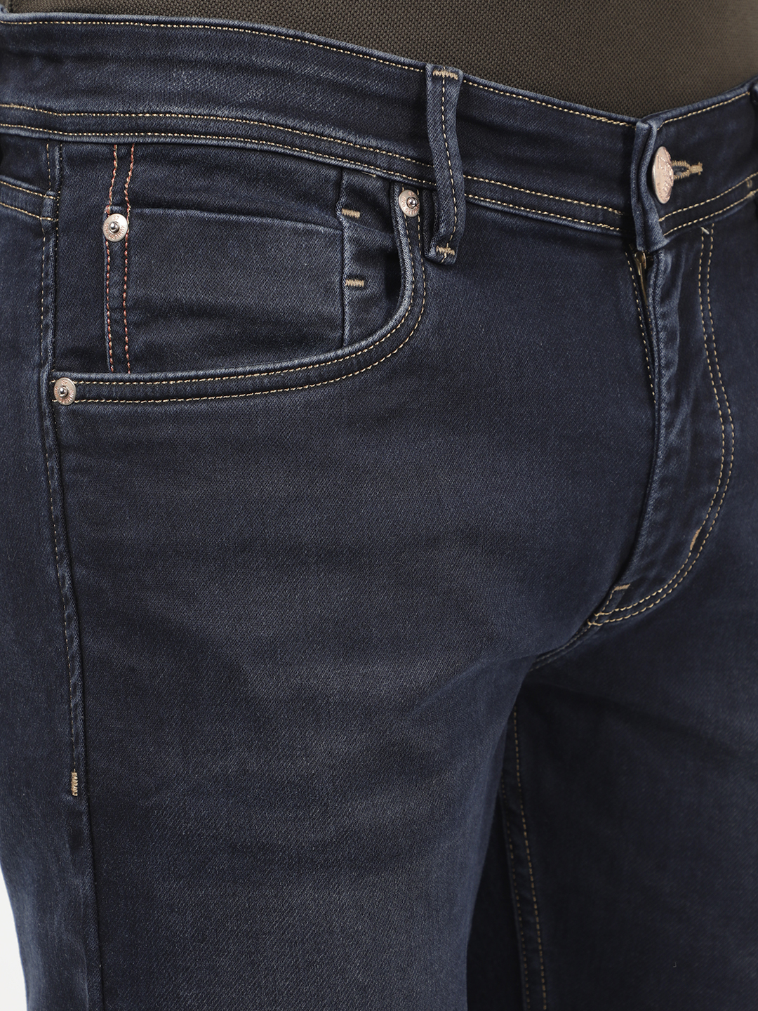 Numero Uno Men Solid Dark Blue Jeans
